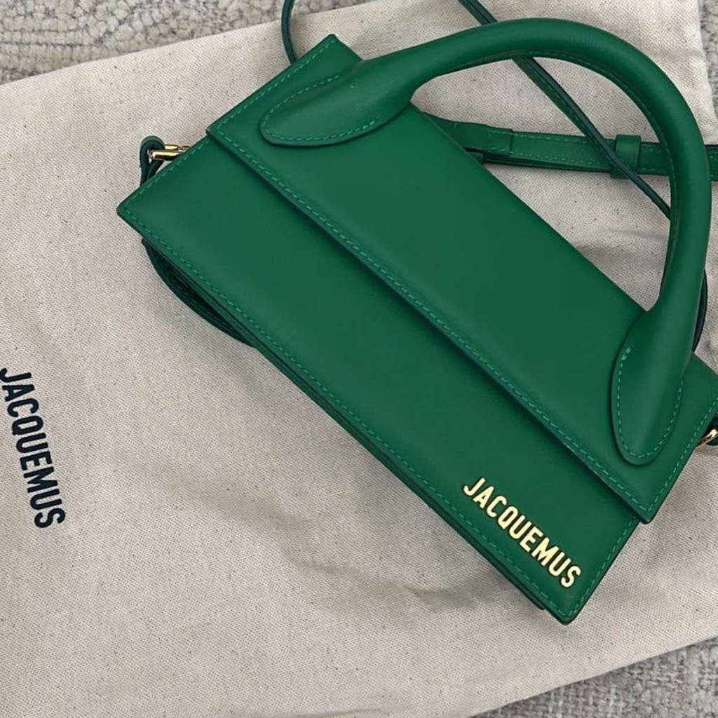 Jacquemus Green Mini Bag Structured Design